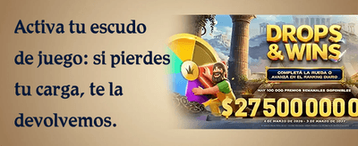 Interfaz de casino online premium con fichas doradas y slots sobre fondo púrpura oscuro